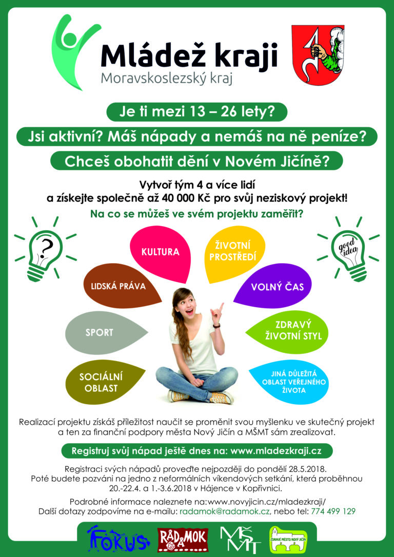 „Mládež kraji“: dotace pro mladé 13–26 let