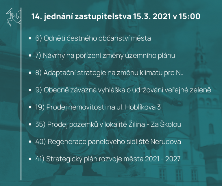 14. jednání zastupitelstva 15.3.2021
