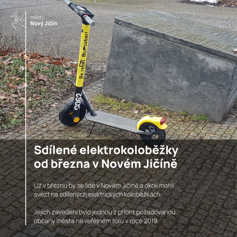Nový Jičín připravuje novou službu – koloběžky a skútry na elektriku
