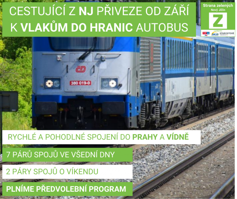 Od září jezdí z NJ nový „vlakobus“ do Hranic