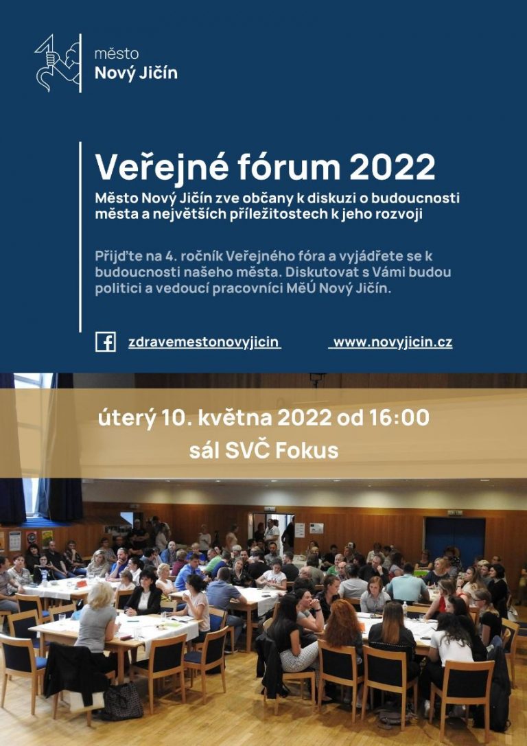 Přijďte říct svůj názor na Veřejné fórum 2022