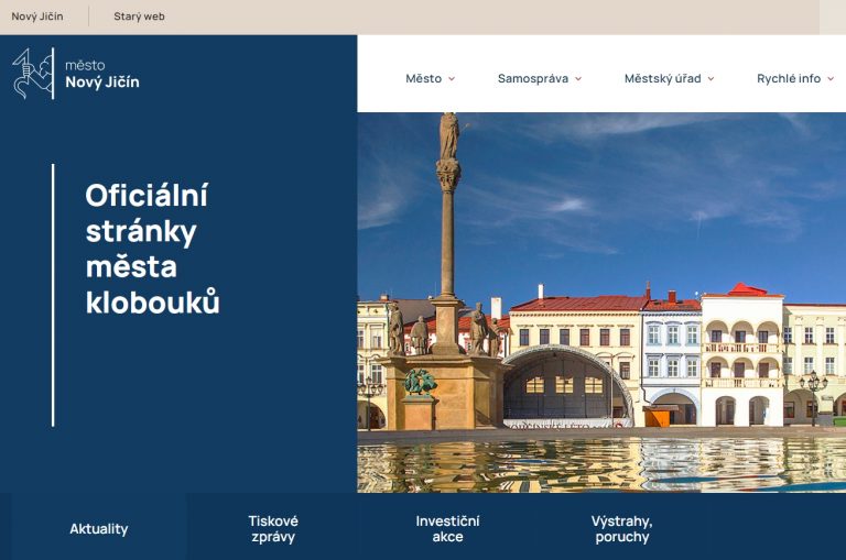 Webové stránky města mají novou tvář