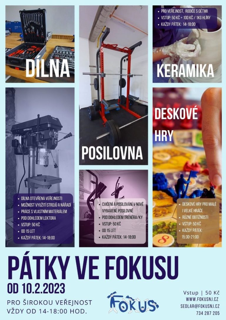 Dílny pro veřejnost ve Fokusu