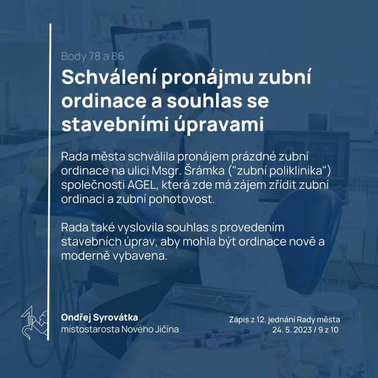 Jednání Rady města v květnu a červnu 2023