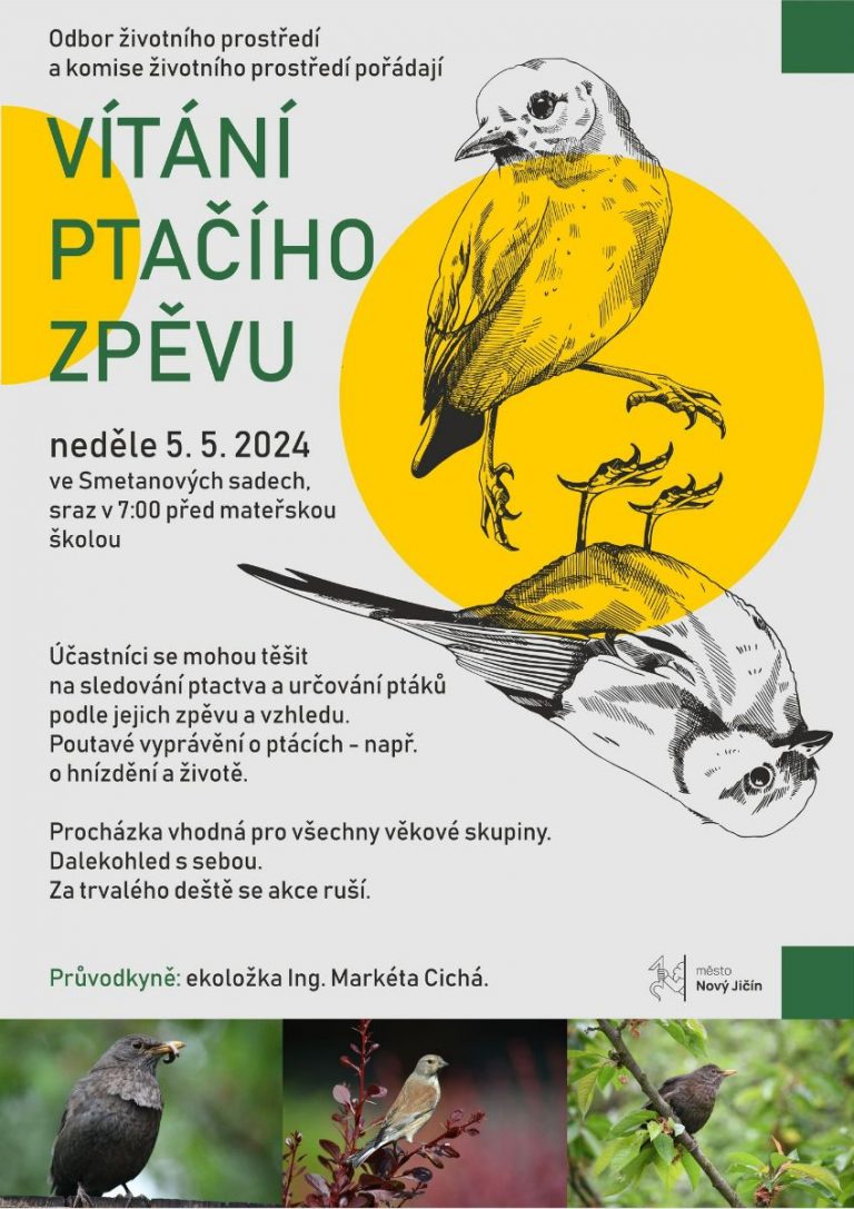 Pozvánka na Vítání ptačího zpěvu 5. května